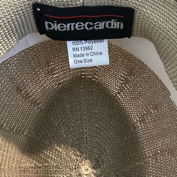 Pierre Cardin Khaki Knit Fedora - Picture 2 of 4